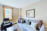 Warm living room space with natural light